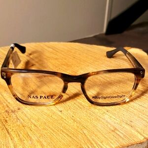 Jonas Paul Lincoln/Lauren Eyeglass Frames in Striped Hickory